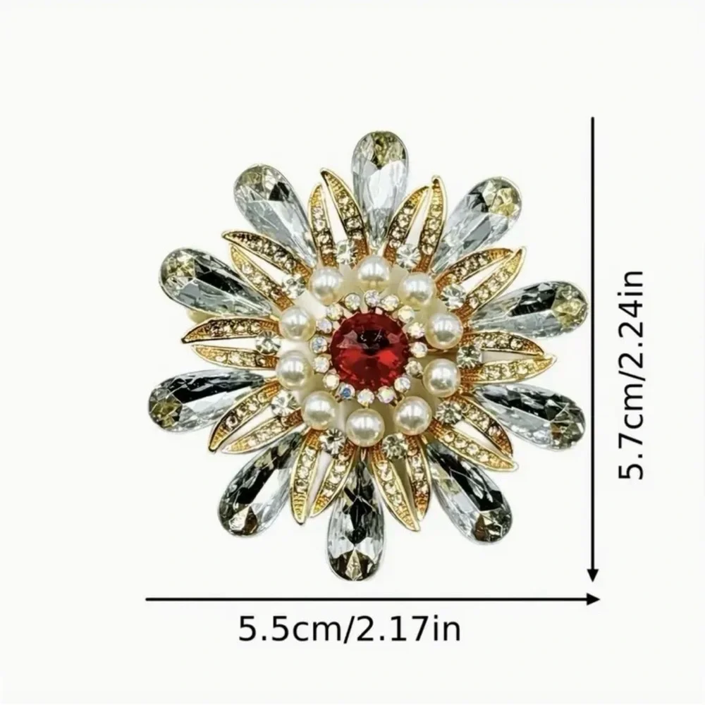 Floral Fashion Brooch Modern